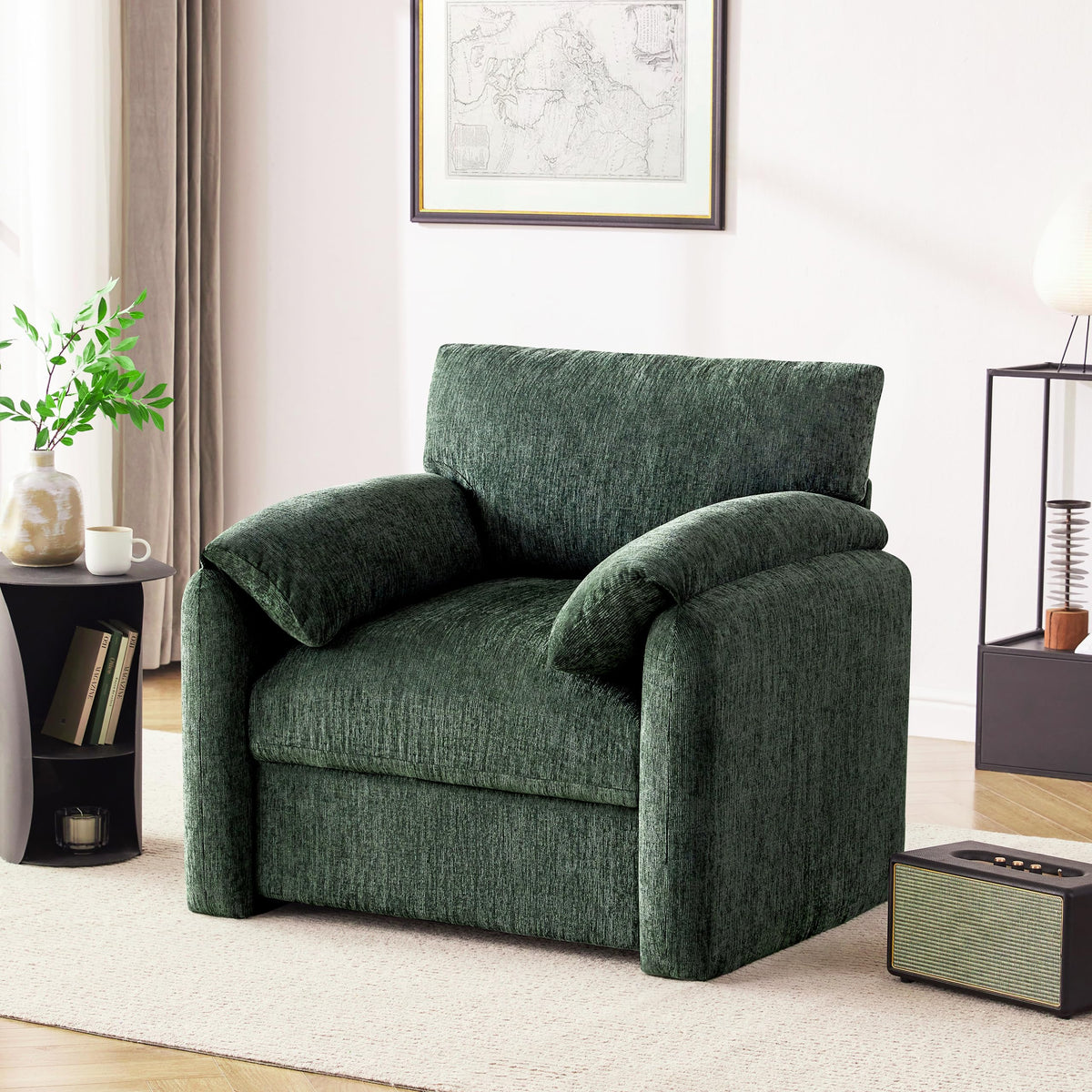 2 Pack Oversized Green Accent Chair Y722357